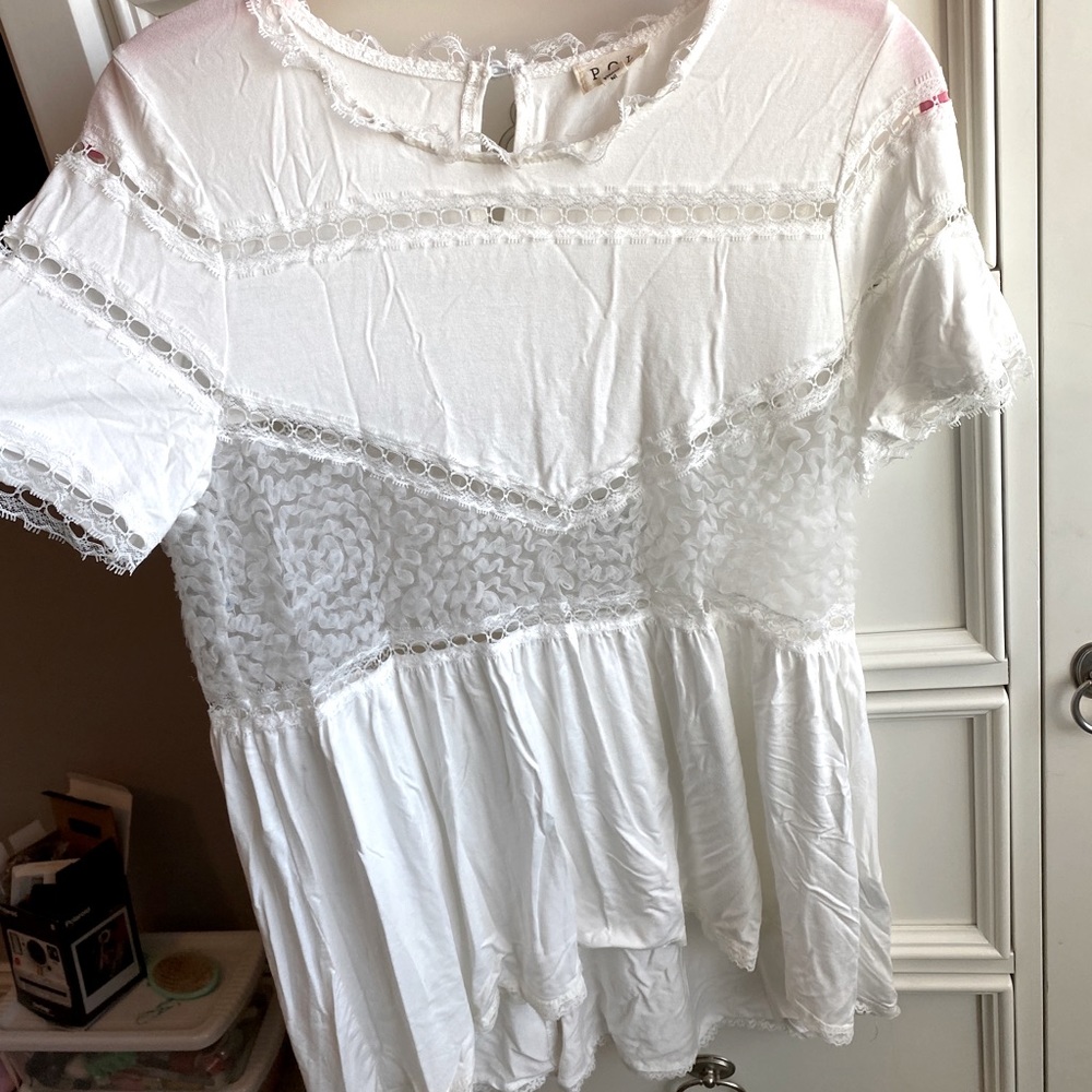 White POL shirt